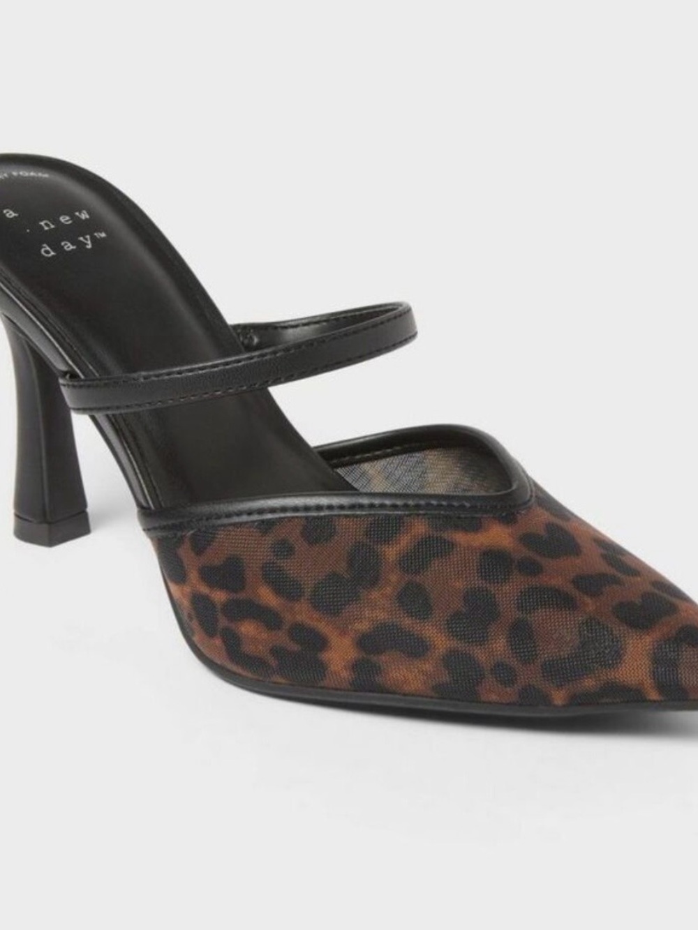 A New Day Leopard Print Heeled Mule